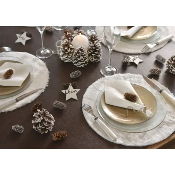 Hot Set De Table Mariage Fourrure Blanc X 4 Pi Ces Theme Cinema
