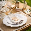 Hot Set De Table Rectangle Jute Et Dentelle X 10 Pi Ces Theme Dentelle