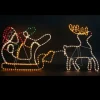 Badaboum Silhouette Lumineuse P Re Noel Avec Traineau