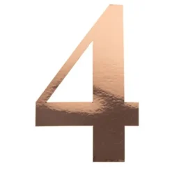 Badaboum Sticker Chiffre 4 Rose Gold