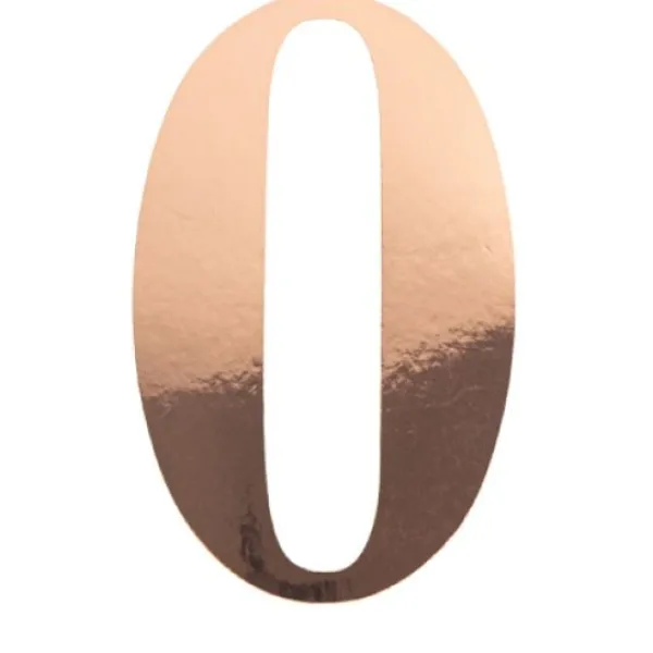 Badaboum Sticker Chiffre 0 Rose Gold