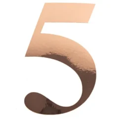 Badaboum Sticker Chiffre 5 Rose Gold