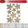 Badaboum Sticker De Noel Etoiles Flocons Pour Vitrine New