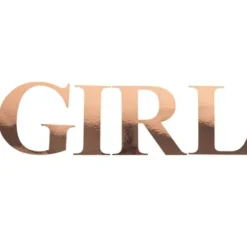 Badaboum Sticker Girl Rose Gold 15 Cm