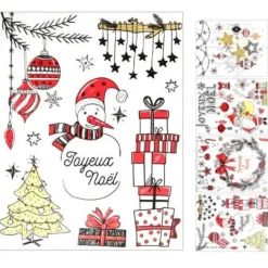 Badaboum Sticker Vitro Statique Dessins De Noel Hot