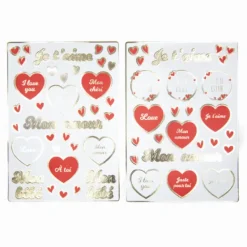 Badaboum Stickers D Coratifs Coeur X60 Pi Ces
