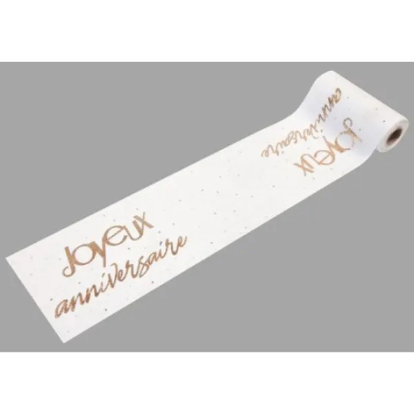 Clearance Sur Chemin De Table Joyeux Anniversaire Rose Gold Theme Joyeux Anniversaire