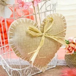 Outlet Suspension Coeur Effet Jute Theme Jute