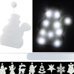 Badaboum Suspension De Noel Lumineuse 10 Led Pour Fenêtre Best