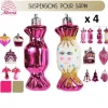 Badaboum Suspension De Sapin Noel Athena X 4 Pi Ces Hot