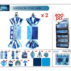 Badaboum Suspension Pour Sapin De Noel Sirius Turquoise X 4 Pi Ces Sale