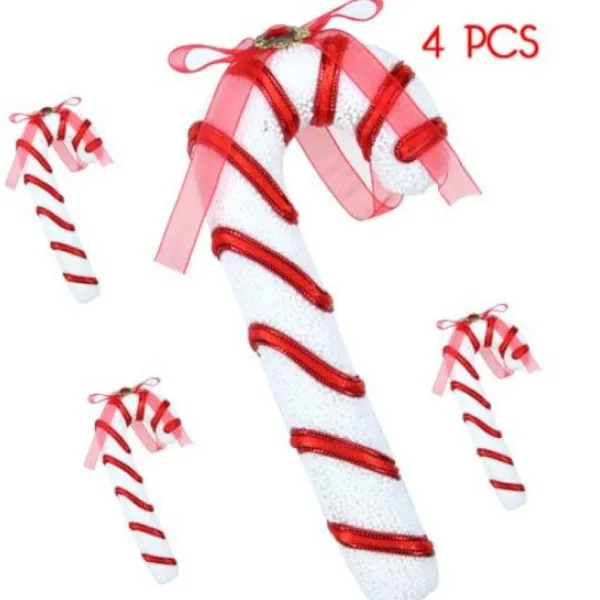 Badaboum Suspension Pour Sapin De Noel Sucre D'Orge X 4 Pi Ces Discount
