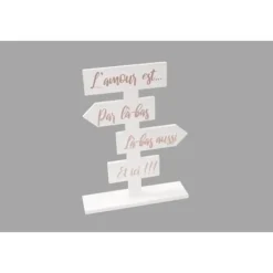 Badaboum Totem Deco De Table Rose Gold L'Amour Est Par La