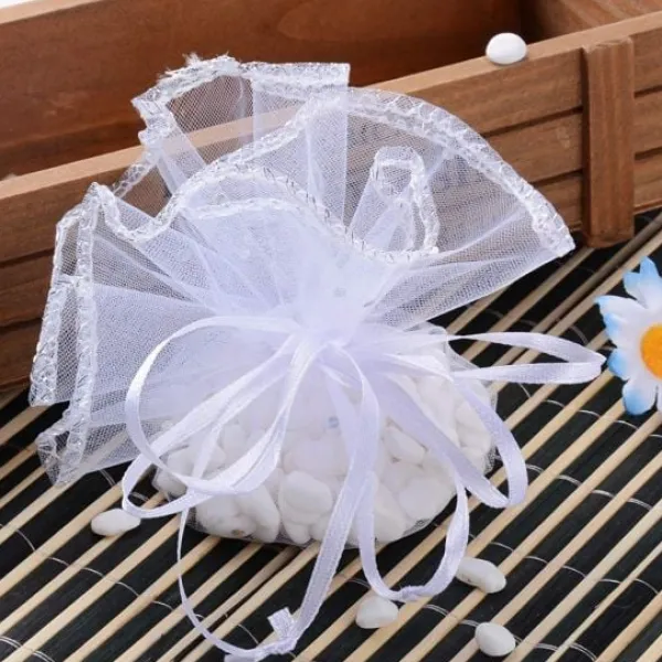 Badaboum Tulle Drag Es Papillon Blanc X 10 Pi Ces