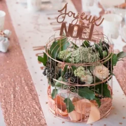 Badaboum Urne Cage Oiseau Rose Gold