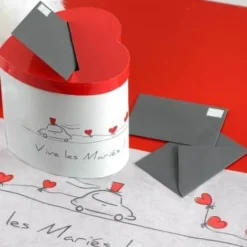 Badaboum Urne En Forme De Coeur Vive Les Mari S