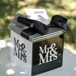 Badaboum Urne Mariage Carr E Mr & Mrs 20 Cm