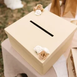 Badaboum Urne Mariage Carr E Naturelle 25 Cm
