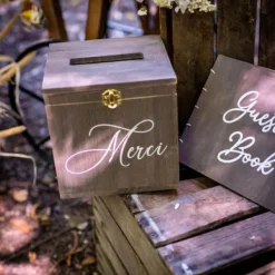 Badaboum Urne Mariage En Bois Naturel