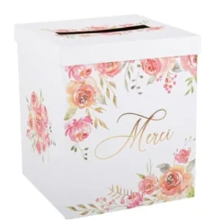 Badaboum Urne Mariage Theme Romantique Flowers