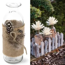 Badaboum Vase En Verre Plumes Mouchet Es 16Cm