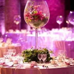 Badaboum Vase Verre A Vin Mariage G Ant 40Cm