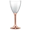 Badaboum Verre A Vin Plastique Rose Gold Chrome X 20 Pi Ces