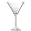 Badaboum Verre Cocktail En Plastique Nacre Blanc X 20 Pi Ces