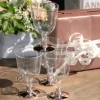 Badaboum Verre Pied En Plastique R Utilisable 15 Cl Rose Gold X6 Pi Ces